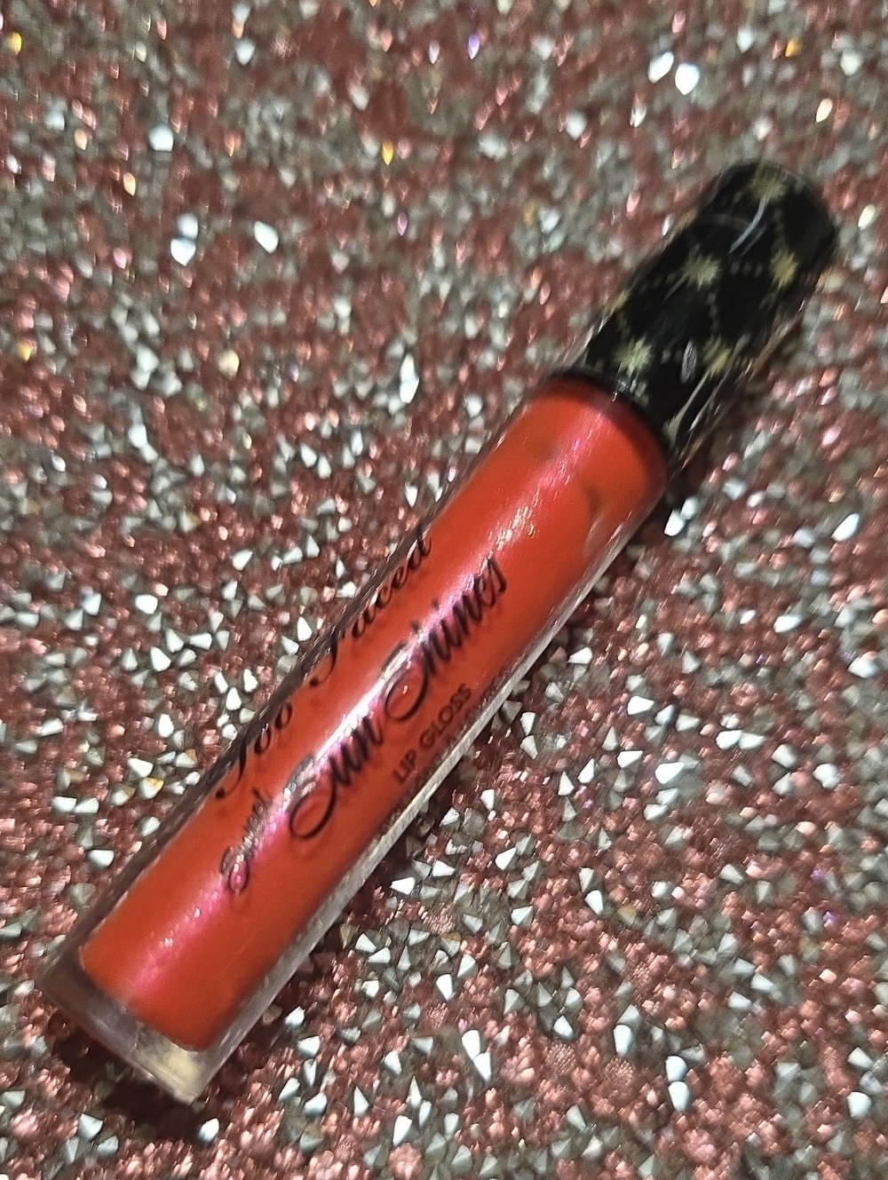 ❇️🧚‍♀️PAPAYA SLUSHIE Too Faced Scratched RARE Sweet Sun Shines Lip Gloss NWOBox